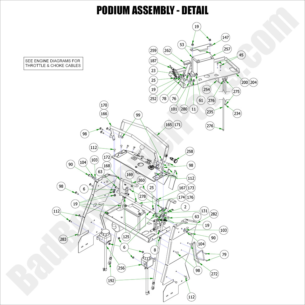 2022 Revolt - Podium Assembly - Detail